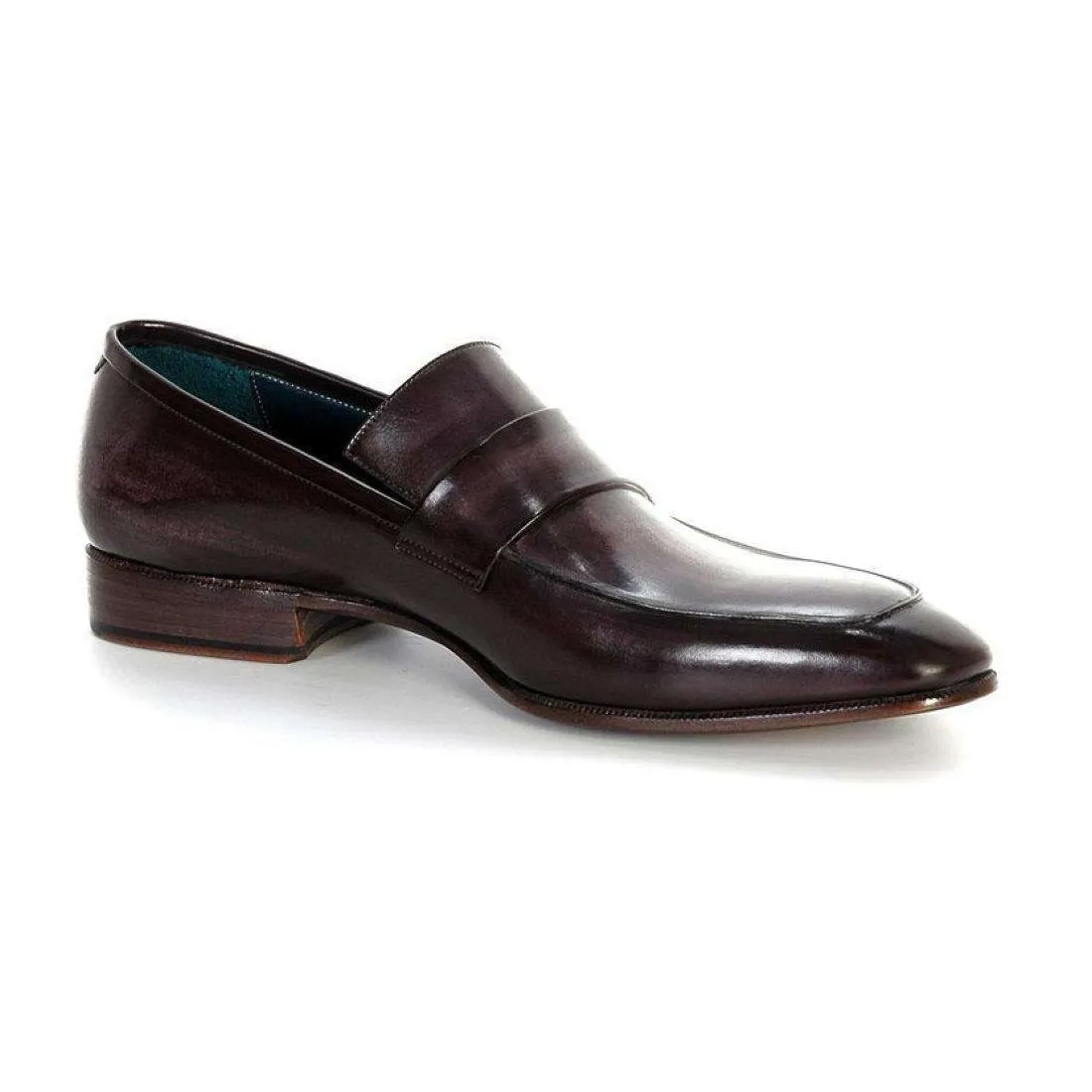 Paul Parkman Handmade Designer Shoes Men's Handmade Designer Shoes Gray Loafers (PM5248)
