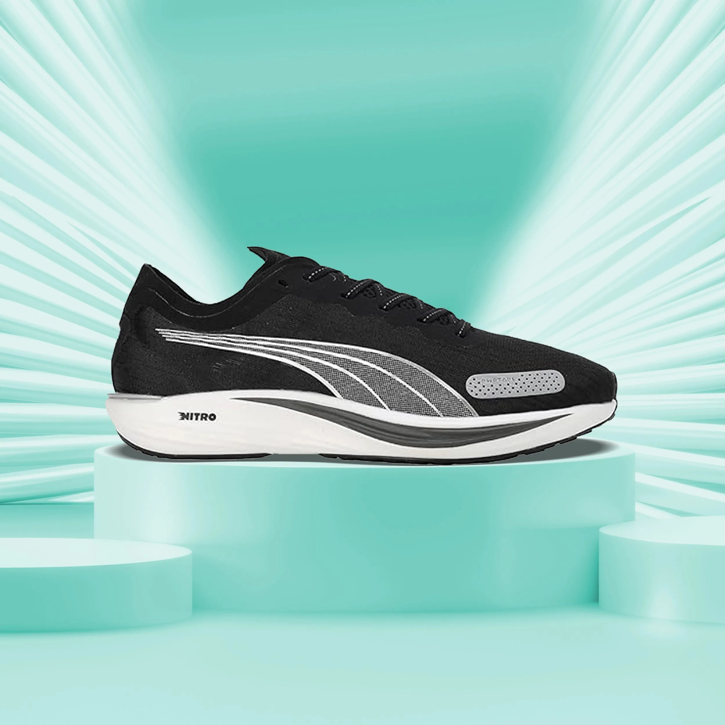 Puma Liberate NITRO™ 2 Men's Running Shoes (Black-Silver) 31048501