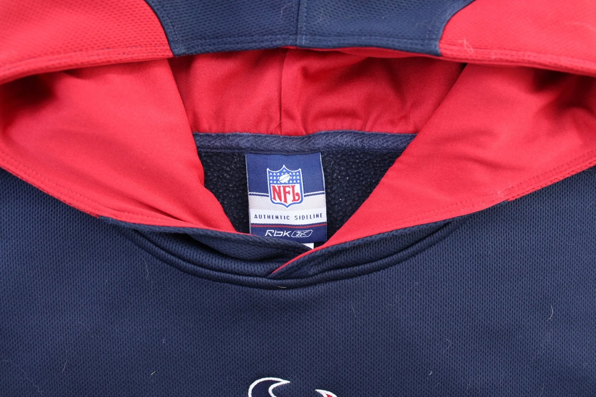 Reebok Embroidered Houston Texans Football Pullover Hoodie
