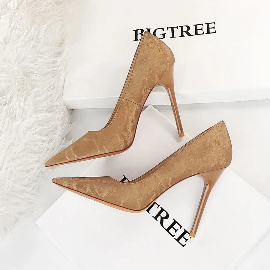Retro Pointed Toe High Heel Sexy Nightclub Women's Shoes