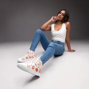 Spring Vibes High Top Canvas Shoes for Women