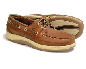 SQUAMISH Mens Sand Nubuck Deck Shoes by Orca Bay