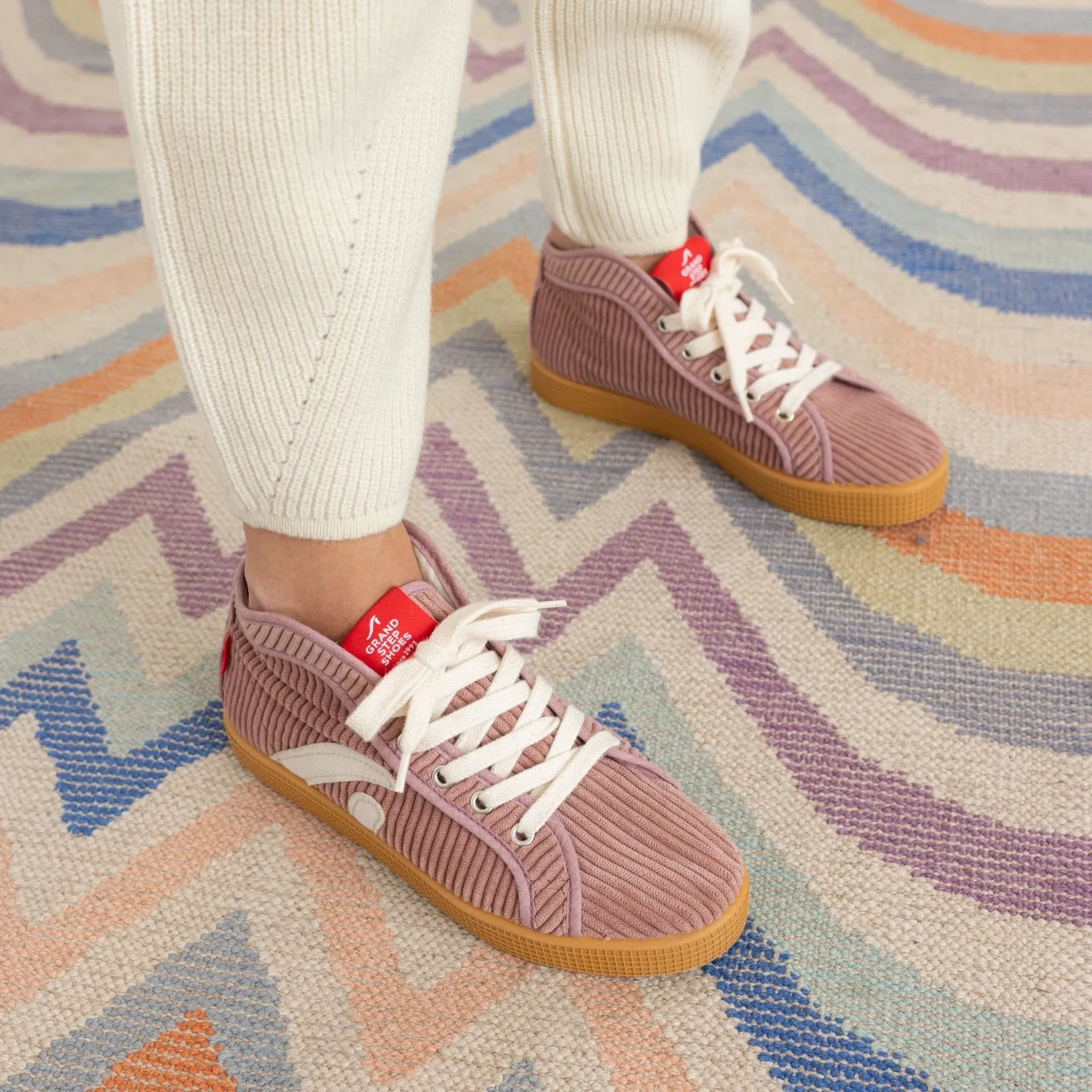 TAYLOR CORD SNEAKER ROSE