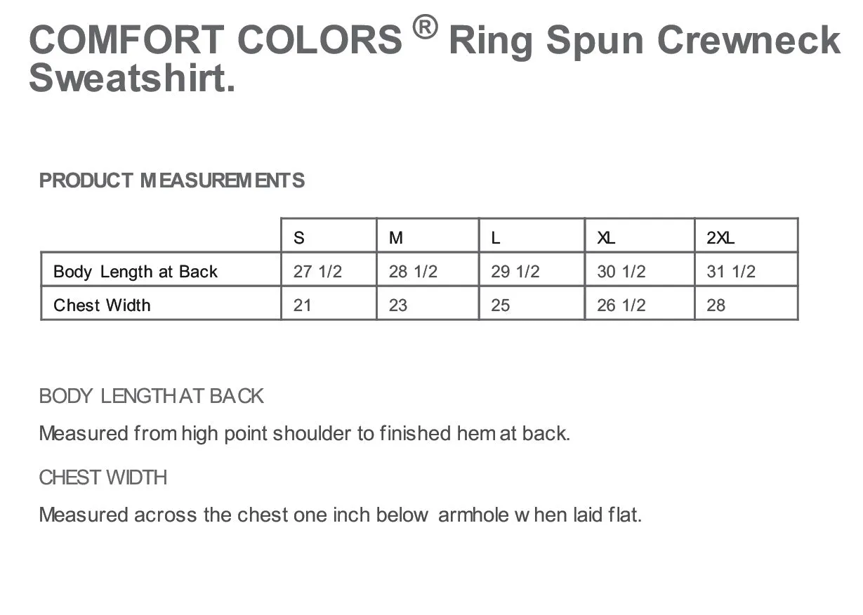 The Citadel, Burgee, Club Sports - Sailing,  Embroidered Unisex Comfort Colors ® Ring Spun Crewneck Sweatshirt