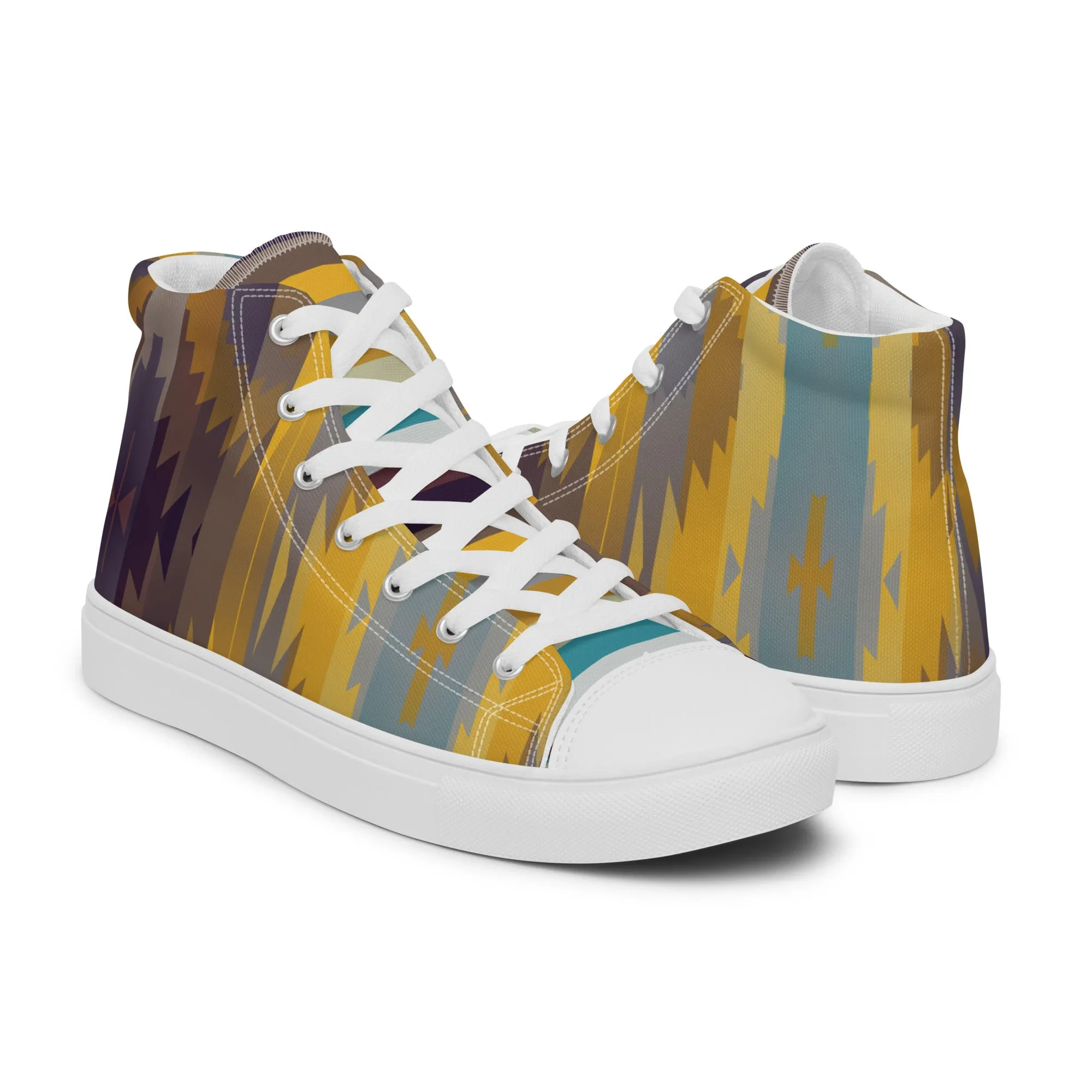 Women’s high top canvas shoes in the colors of nature