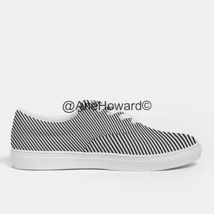 Women's Lace Up Canvas Shoe Zebra