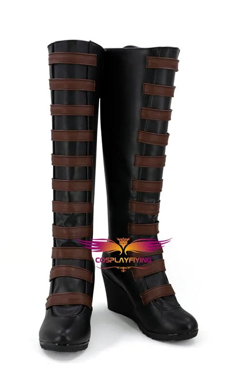 X-Men Deadpool 2 Domino Neena Thurman Cosplay Shoes Boots Custom Made for Adult Men and Women